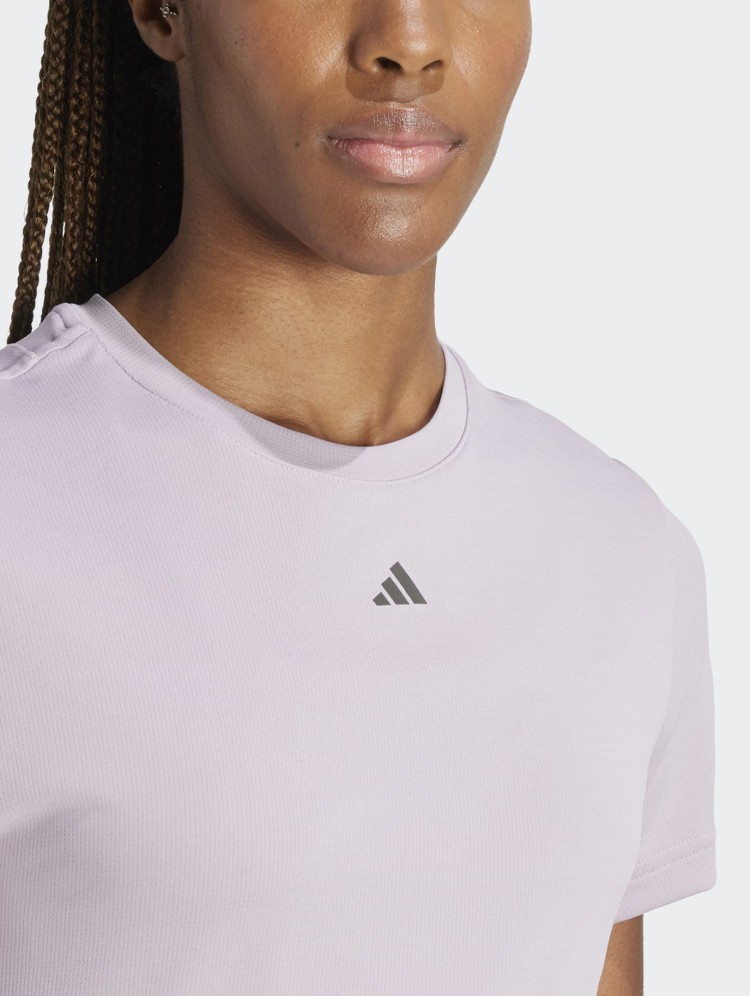 Футболка женская Adidas D4T HIIT SC T фиолетовая IU1122 изображение 5