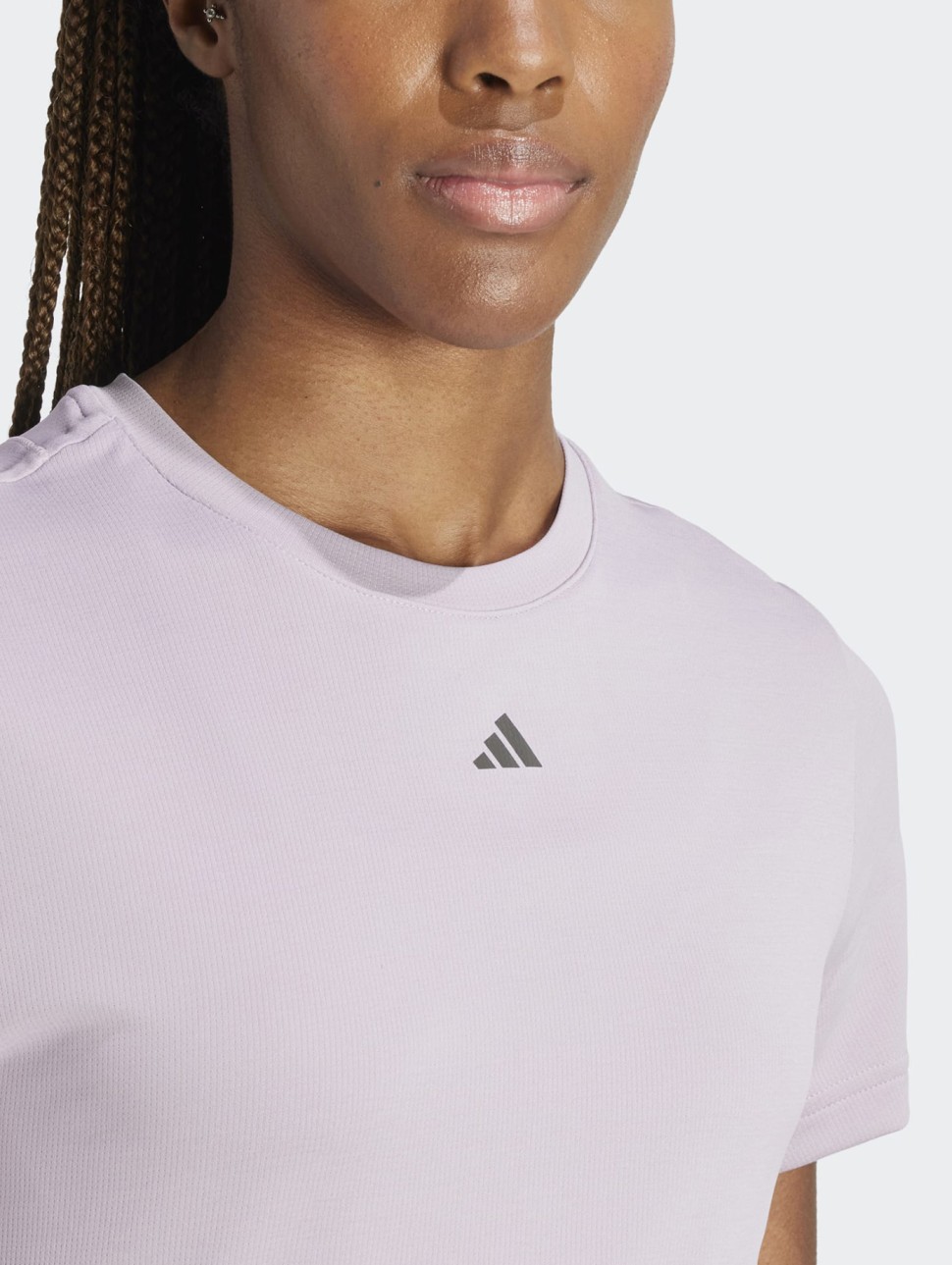 Футболка женская Adidas D4T HIIT SC T фиолетовая IU1122 — фото 5