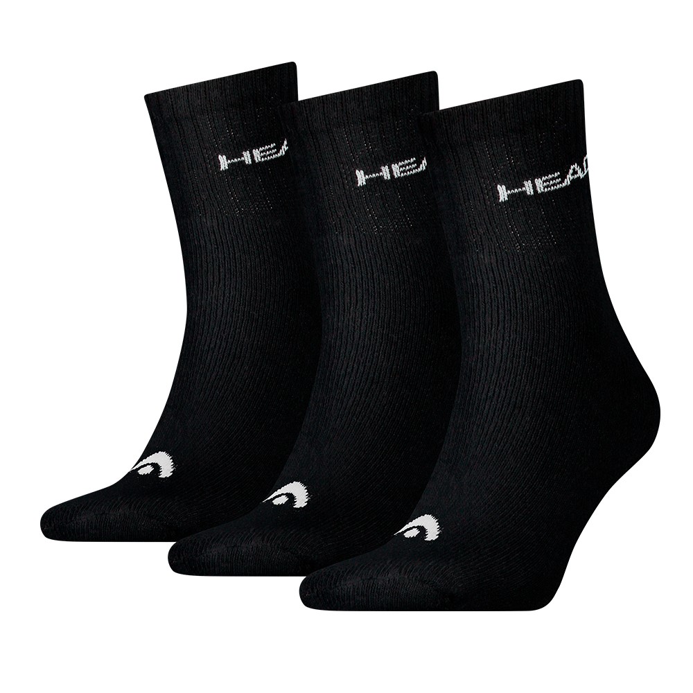 Носки HEAD SHORT CREW 3P UNISEX черные 701213457200