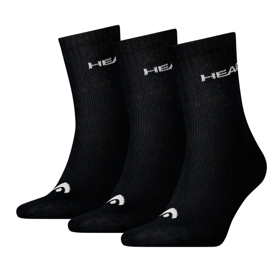 Носки HEAD SHORT CREW 3P UNISEX чорні 701213457200 — фото 1
