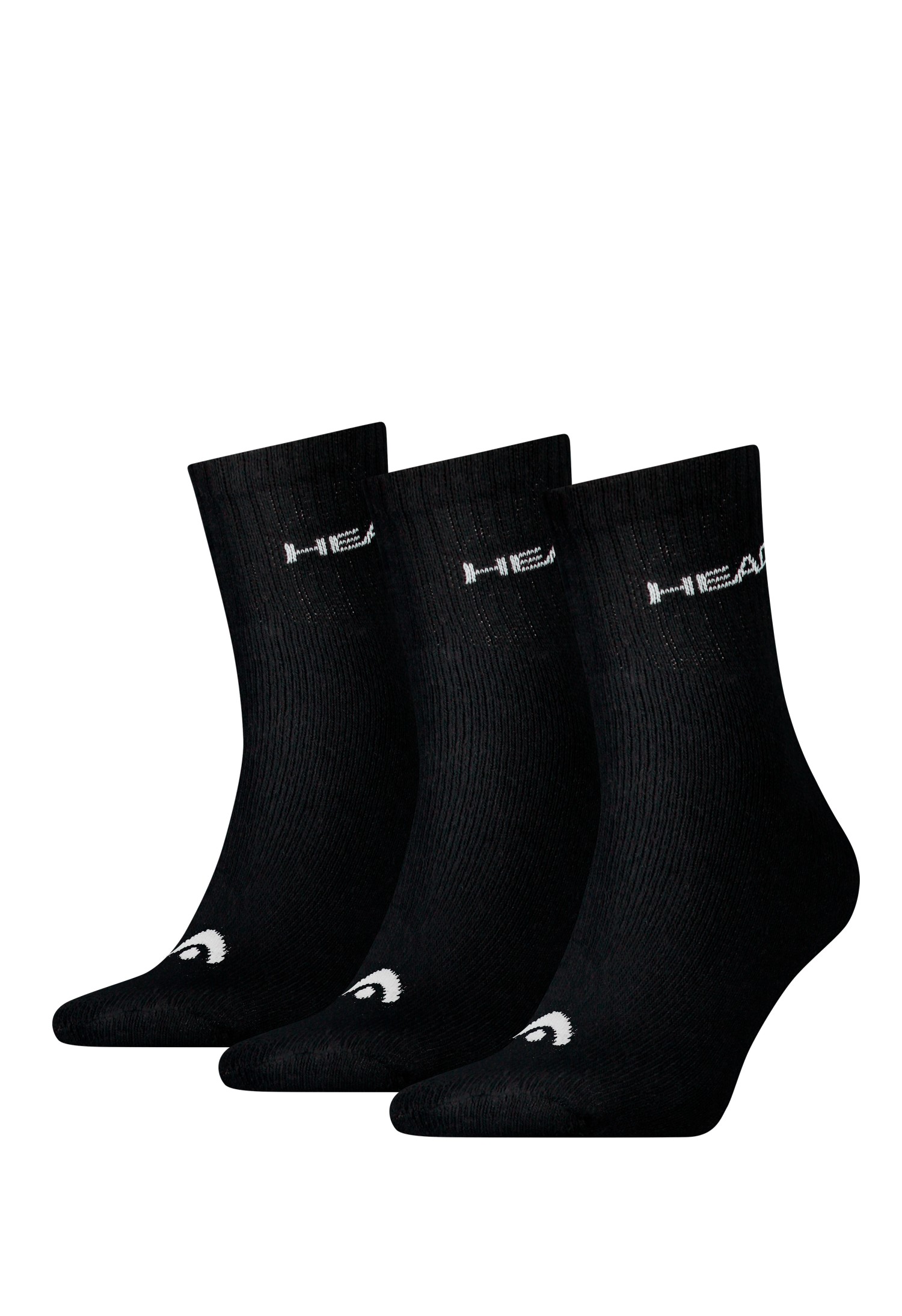 Носки HEAD SHORT CREW 3P UNISEX черные 701213457200 изображение 2