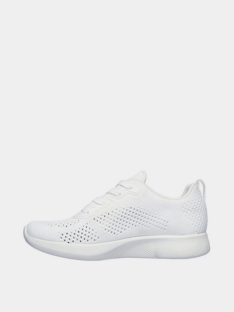 Кроссовки женские Skechers Bobs Squad 2 белые 117018 WHT изображение 3