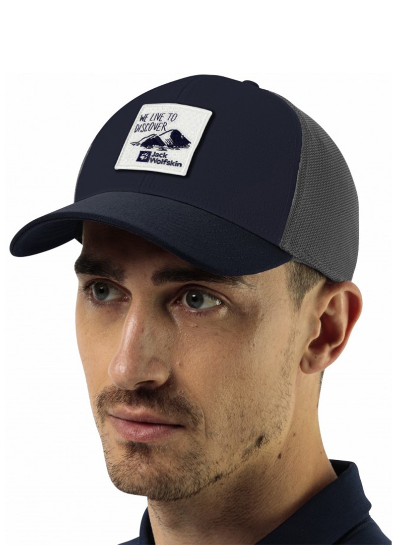 Бейсболка Jack Wolfskin BRAND CAP темно-синя 1911242-1010 — фото 3