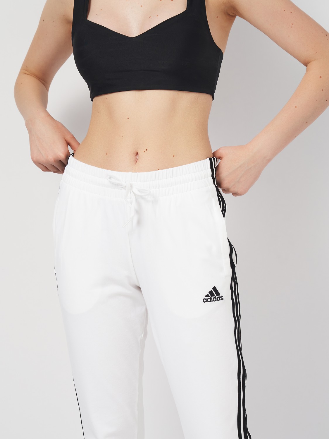 Брюки женские Adidas W 3S SJ C PT белые IN2253 изображение 4