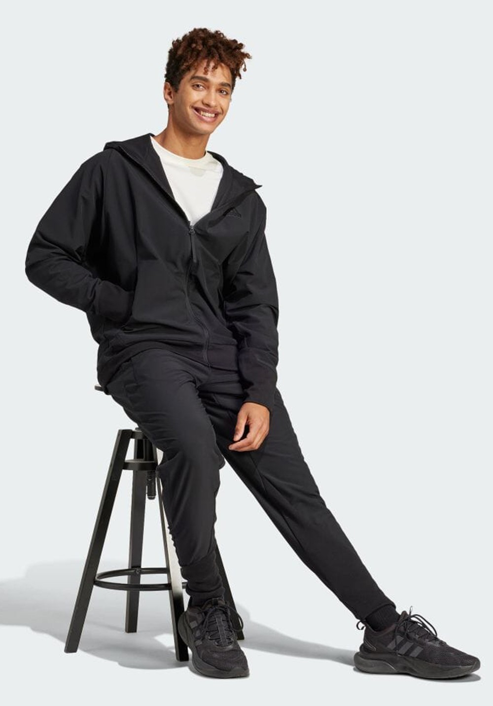 Ветровка мужская Adidas M Z.N.E. WV FZ черная IR5210 изображение 4