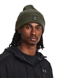 Шапка мужская Under Armour UA Halftime Cuff оливковая 1373155-390 изображение 3