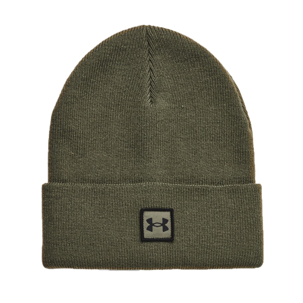 Шапка мужская Under Armour UA Halftime Cuff оливковая 1373155-390 изображение 4