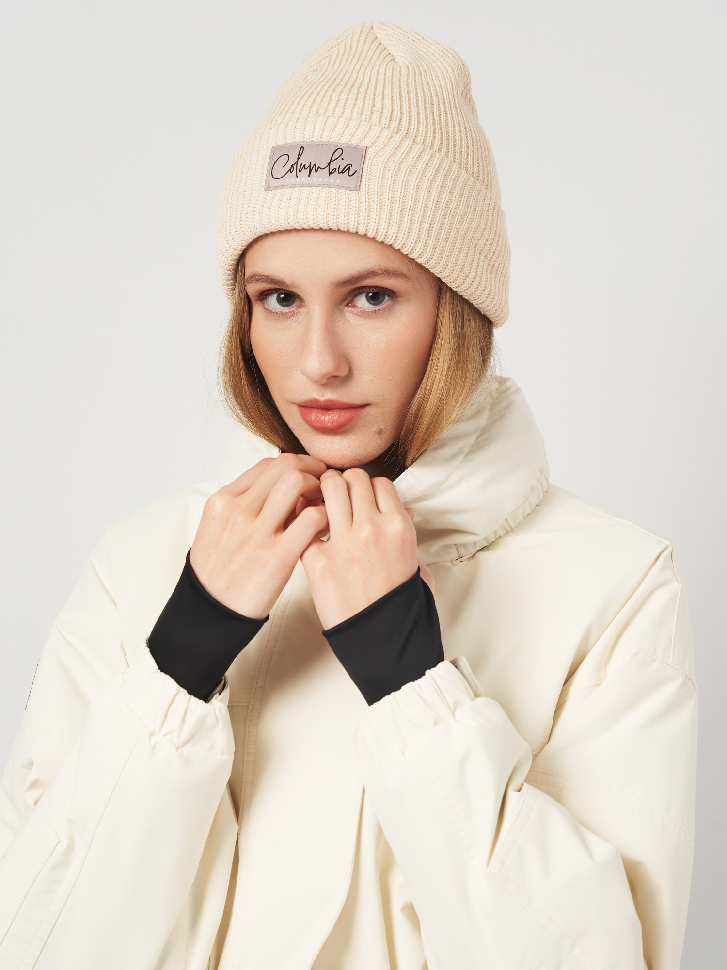 Шапка Columbia Lost Lager™ II Beanie бежева 1975921-192 изображение 4