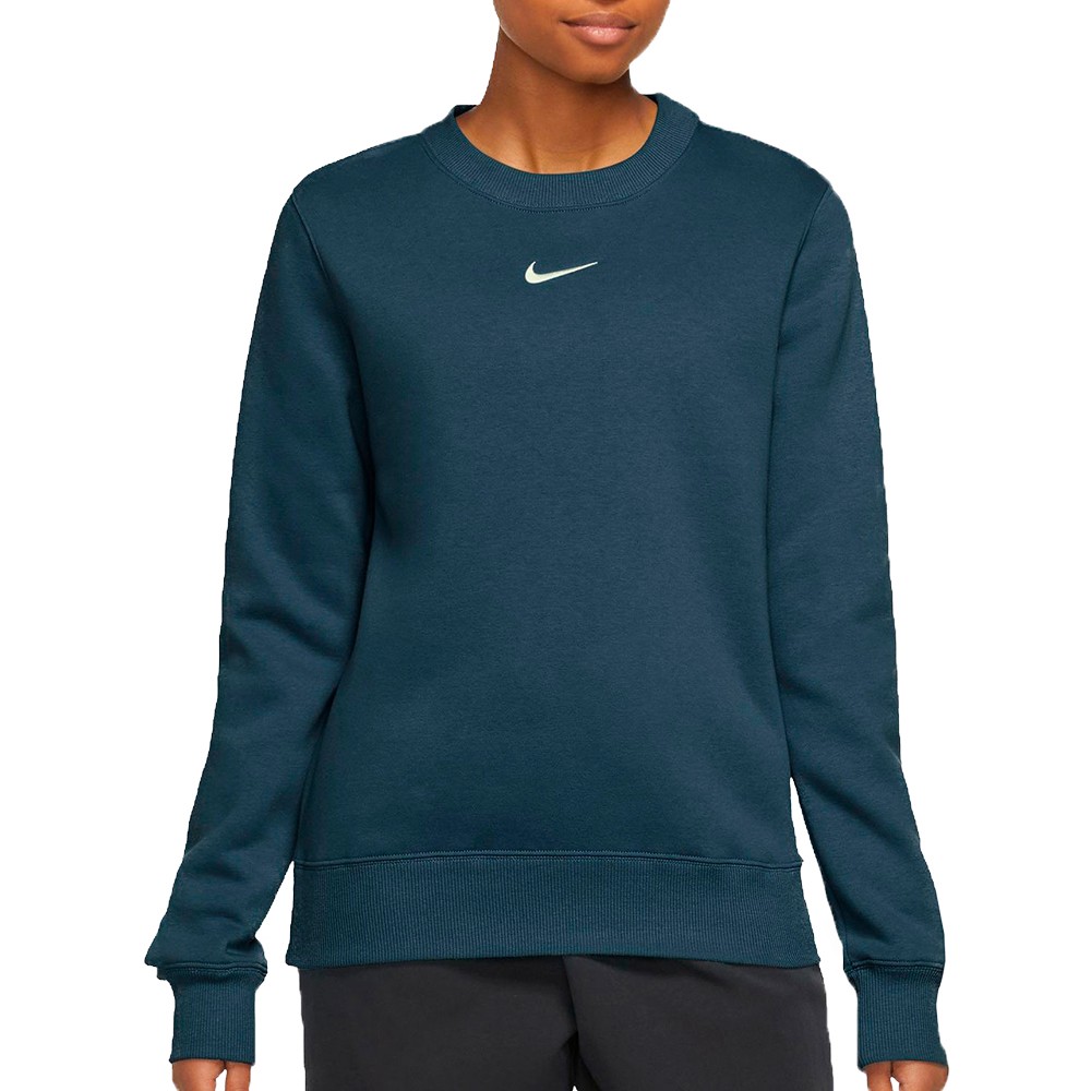 Толстовка женская Nike W NSW PHNX FLC STD CREW синяя DQ5751-478
