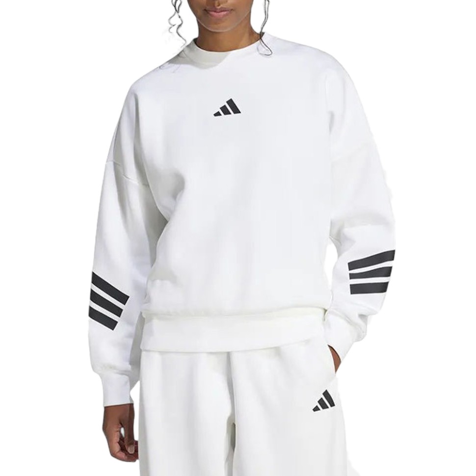 Толстовка жіноча Adidas W FI 3S SWT біла JE0204 изображение 1