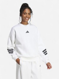 Толстовка жіноча Adidas W FI 3S SWT біла JE0204 изображение 4