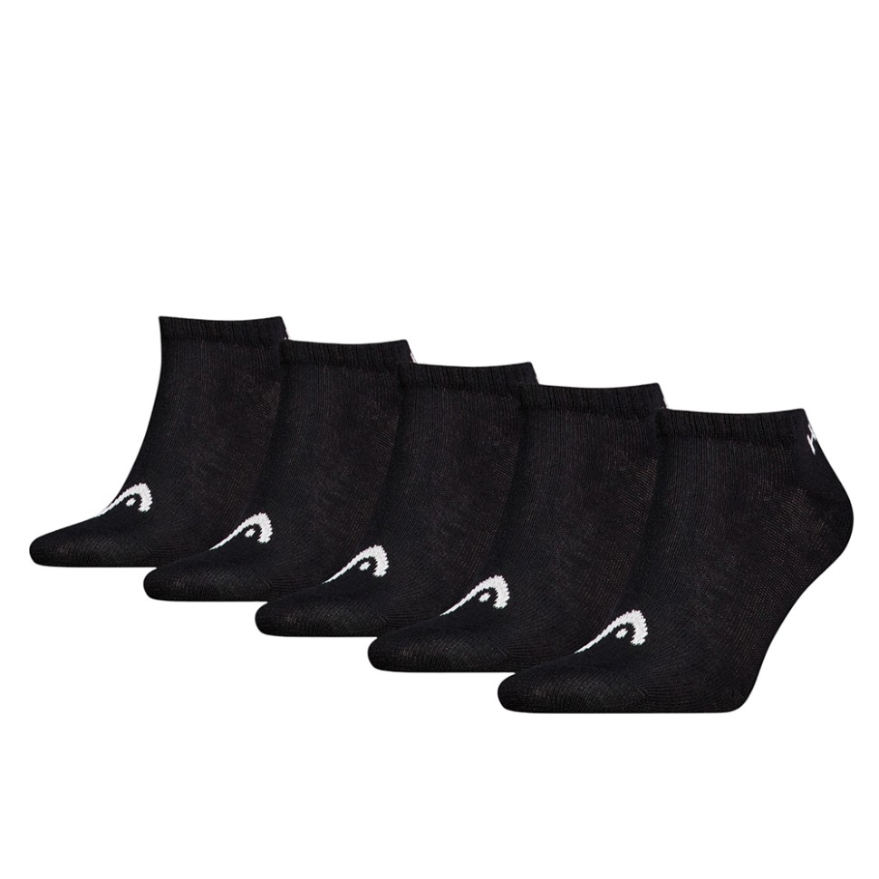 Шкарпетки унісекс HEAD ELEMENTS ALL SPORTS SNEAKER 5P ECOM чорні 701232768001 — фото 1