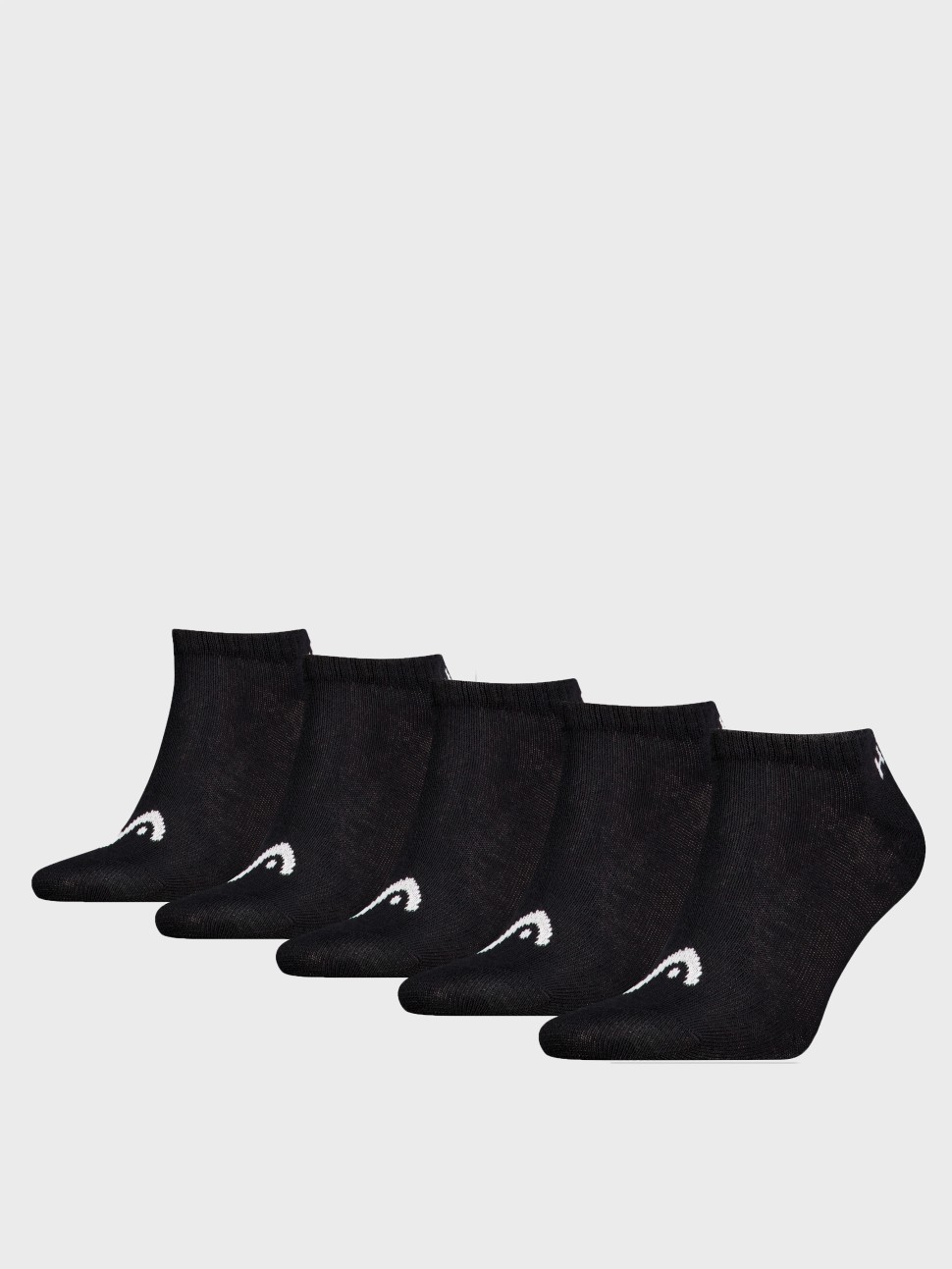 Шкарпетки унісекс HEAD ELEMENTS ALL SPORTS SNEAKER 5P ECOM чорні 701232768001 — фото 2