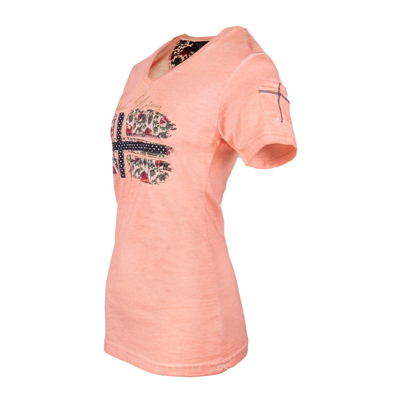 Футболка женская Geographical Norway розовая SR602-600 изображение 1