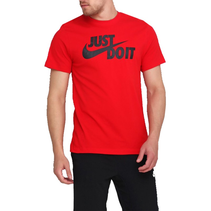 Футболка мужская Nike Tee Just do It Swoosh красная AR5006-657 — фото 2 — Sport City Футболка мужская Nike Tee Just do It Swoosh красная AR5006-657 — фото 2