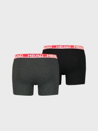 Боксери чоловічі HEAD BASIC BOXER 2P темно-сірі 701202741011 изображение 3