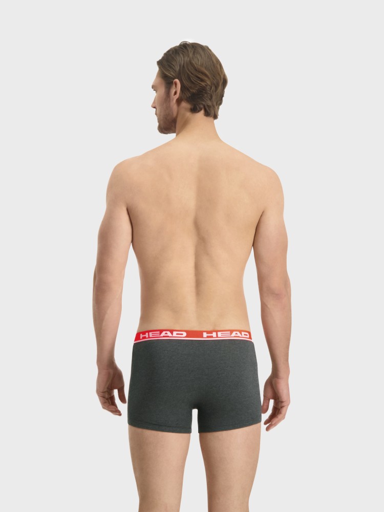 Боксери чоловічі HEAD BASIC BOXER 2P темно-сірі 701202741011 изображение 7