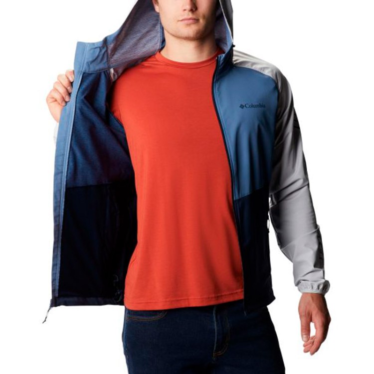 Ветровка мужская Columbia Panther Creek ™ Jacket темно-синяя 1840711-465 изображение 2