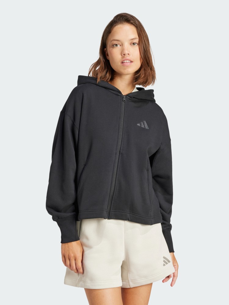 Толстовка жіноча Adidas W ALL SZN FT FZ чорна JJ1251 изображение 2