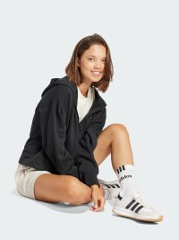 Толстовка женская Adidas W ALL SZN FT FZ черная JJ1251 изображение 6