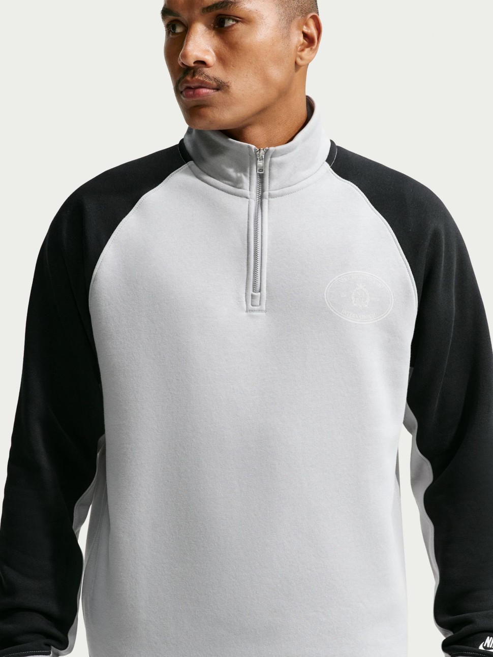 Толстовка мужская Nike M NK CLUB BB HZ NCC серая IM5829-077 — фото 4
