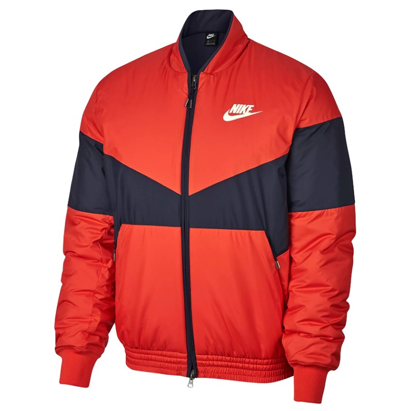 Куртка мужская Nike Nsw Syn Fill Bomber Gx красная AJ1020-634 — Sport City Куртка мужская Nike Nsw Syn Fill Bomber Gx красная AJ1020-634