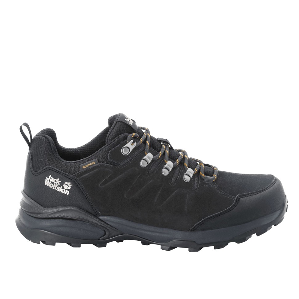 Напівчеревики чоловічі Jack Wolfskin REFUGIO TEXAPORE LOW M чорні 4049851-6357 — фото 1