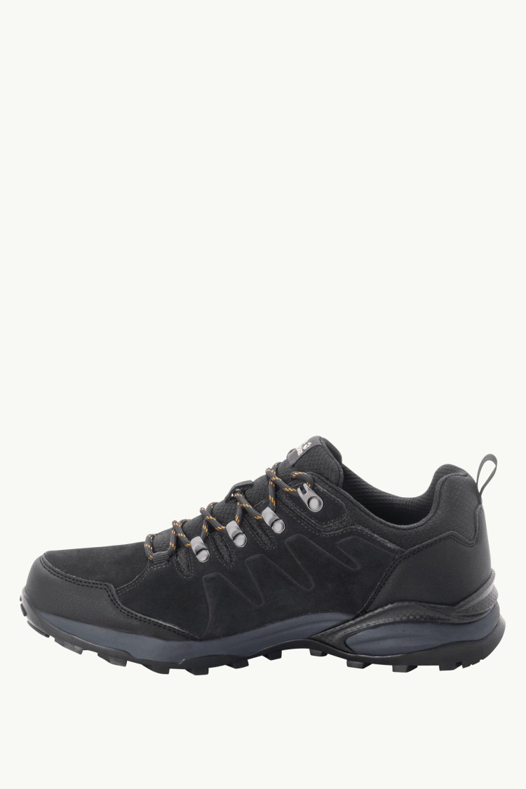 Напівчеревики чоловічі Jack Wolfskin REFUGIO TEXAPORE LOW M чорні 4049851-6357 изображение 4