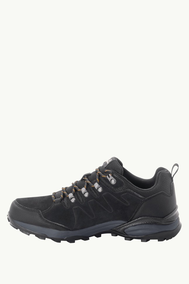 Напівчеревики чоловічі Jack Wolfskin REFUGIO TEXAPORE LOW M чорні 4049851-6357 изображение 4