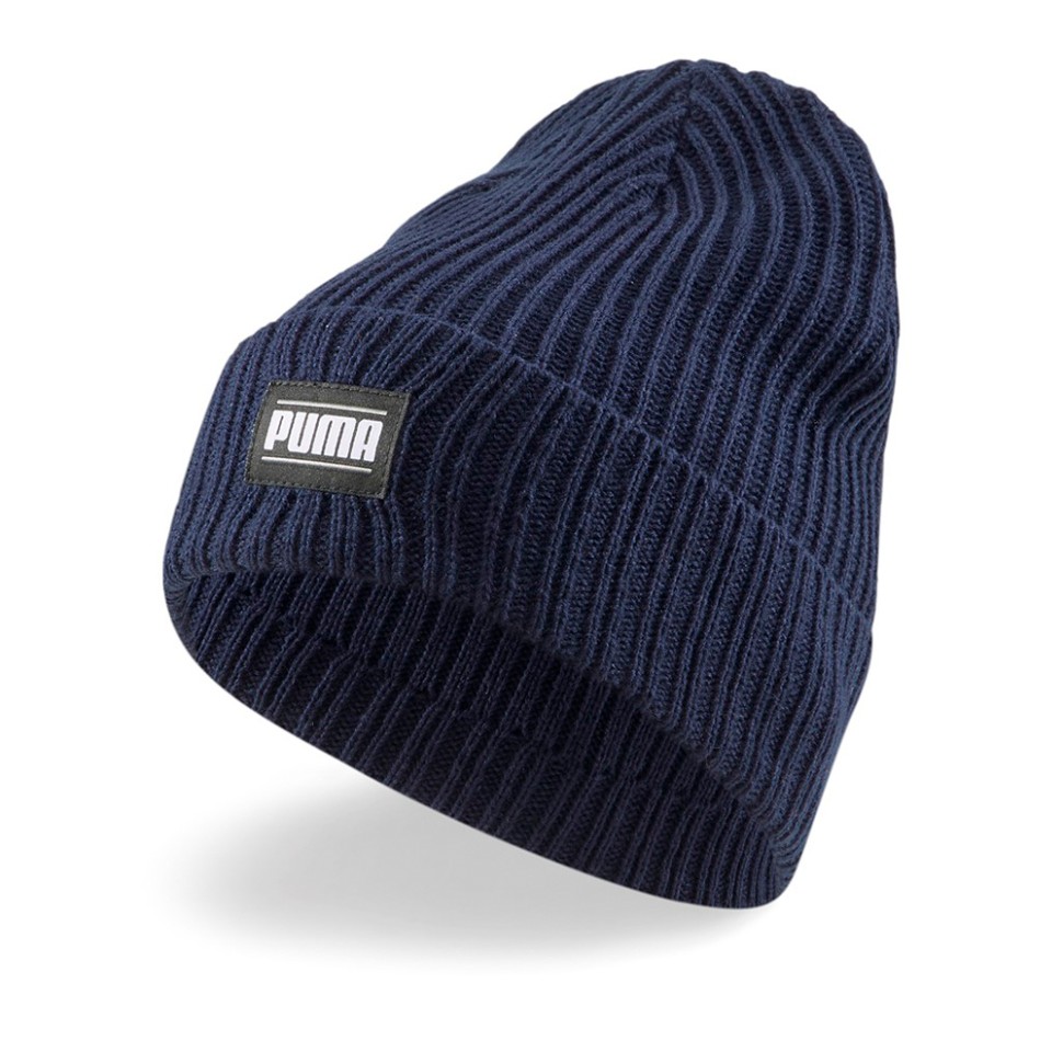 Шапка Puma Ribbed Classic Cuff Beanie синя 02403802 — фото 1