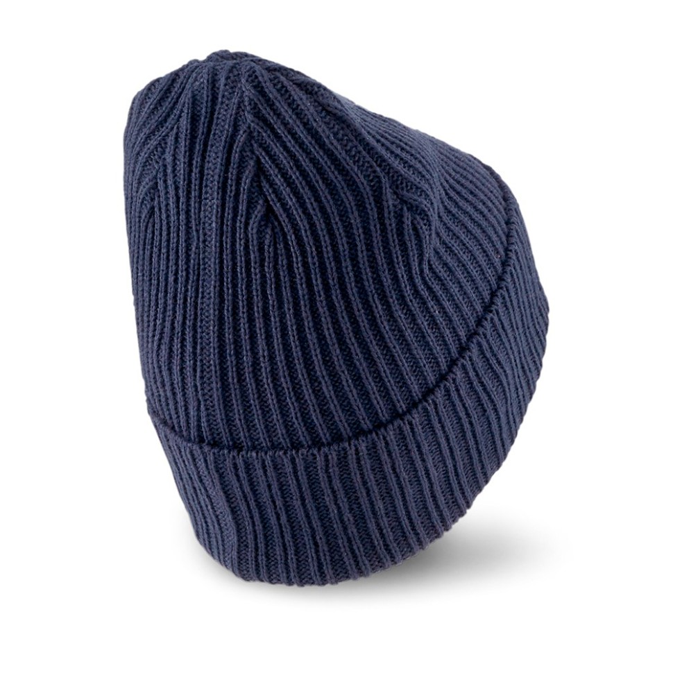 Шапка Puma Ribbed Classic Cuff Beanie синя 02403802 — фото 2