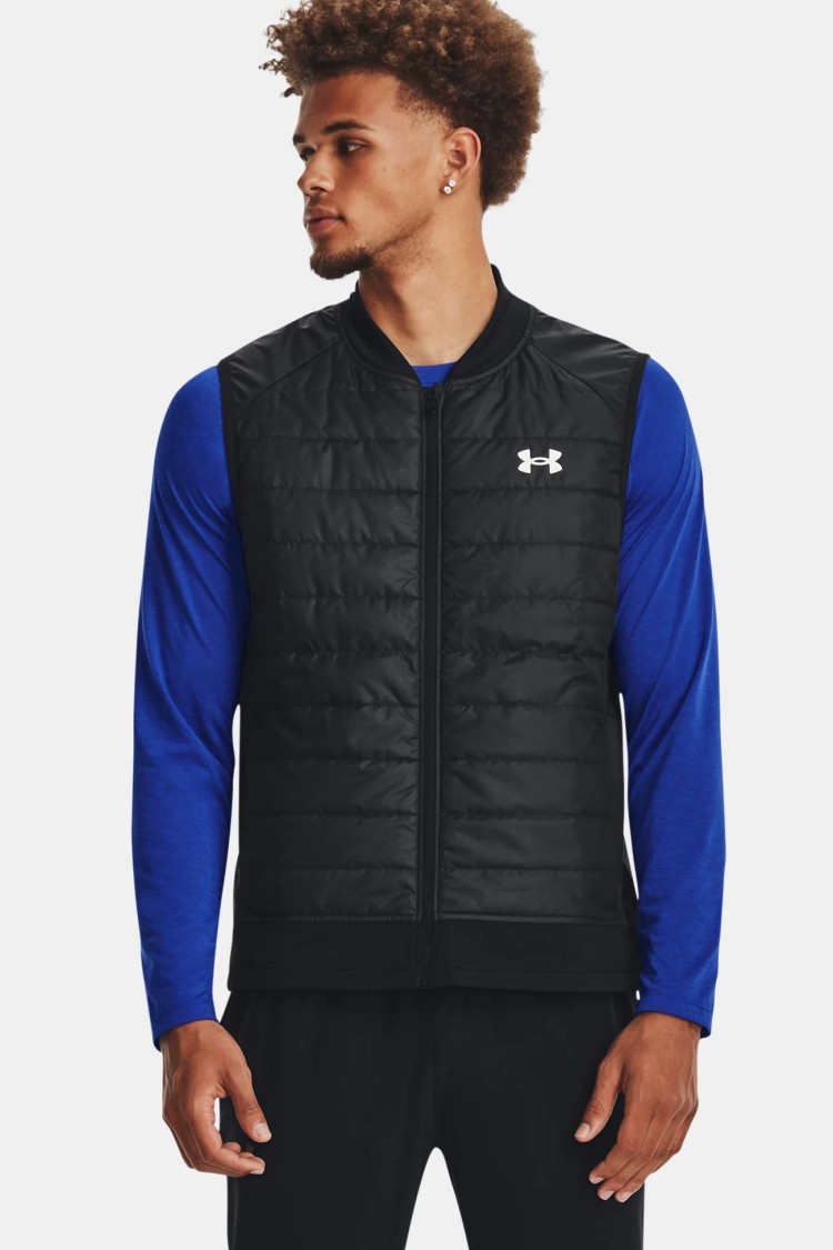 Жилетка чоловіча Under Armour UA STRM INS RUN VEST чорна 1380870-001 изображение 2