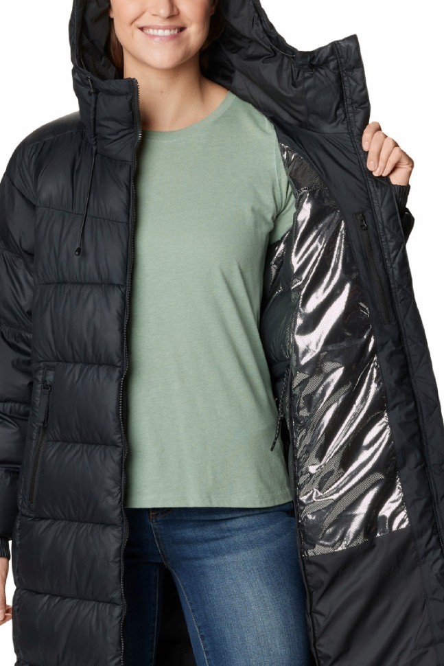 Куртка женская Columbia Pike Lake™ II Long Jacket черная 2051351-010 изображение 4