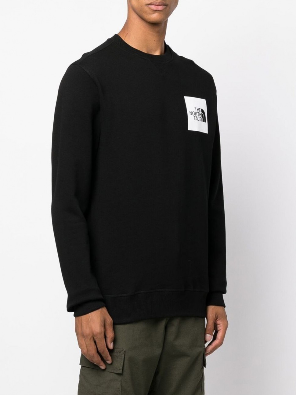 Світшот чоловічий The North Face M FINE CREW чорний NF0A7X1LJK31 — фото 2