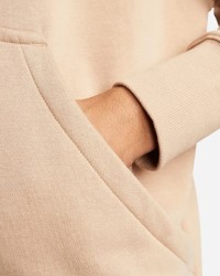 Толстовка женская Nike W NSW PHNX FLC OS PO HOODIE бежевая DQ5860-200 изображение 5