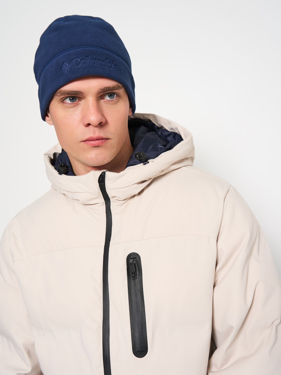 Шапка  Columbia Fast Trek™ II Beanie темно-синя 2010951-464 — фото 4