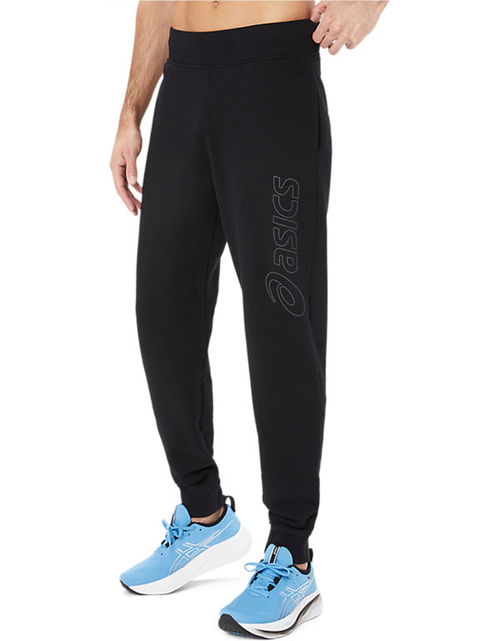Штани чоловічі Asics LOGO SWEATPANT чорні 2031E189-002 — фото 4