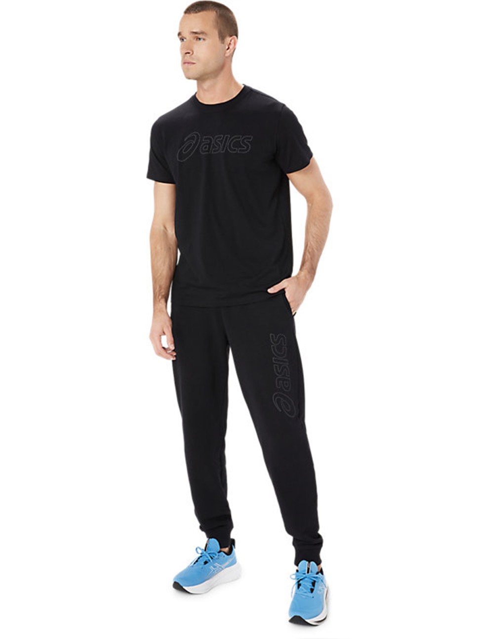 Штани чоловічі Asics LOGO SWEATPANT чорні 2031E189-002 — фото 6