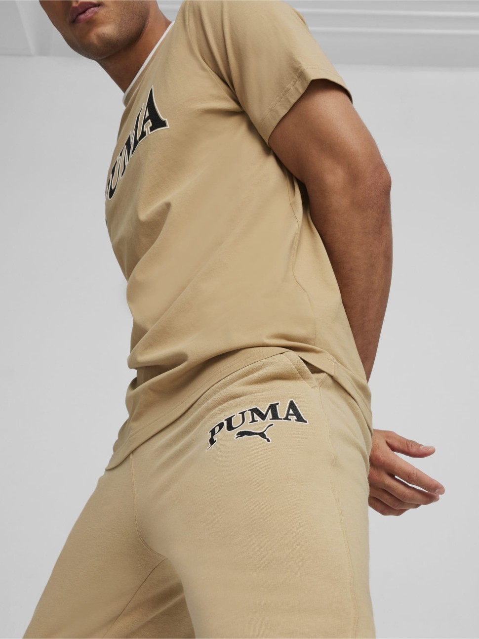Штани чоловічі Puma SQUAD Sweatpants TR cl бежеві 67897283 — фото 4