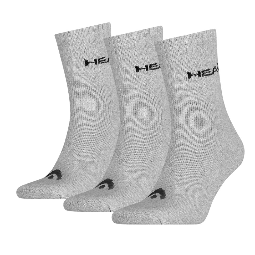 Носки HEAD SHORT CREW 3P UNISEX сірі 701213457400 — фото 1