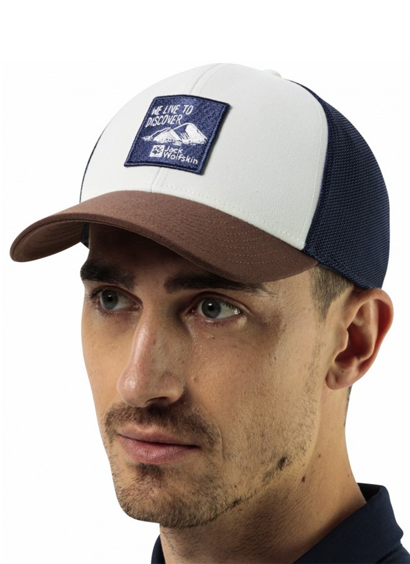 Бейсболка Jack Wolfskin BRAND CAP коричнева 1911242-2699 — фото 3
