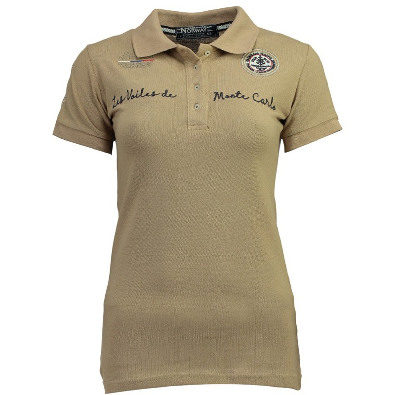 Футболка женская Geographical Norway бежевая SQ640F-125 изображение 1