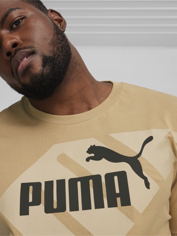 Футболка мужская Puma PUMA POWER Graphic Tee бежевая 67896083 изображение 5