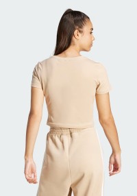 Футболка жіноча Adidas W 3S BABY T бежева IR6114 изображение 3