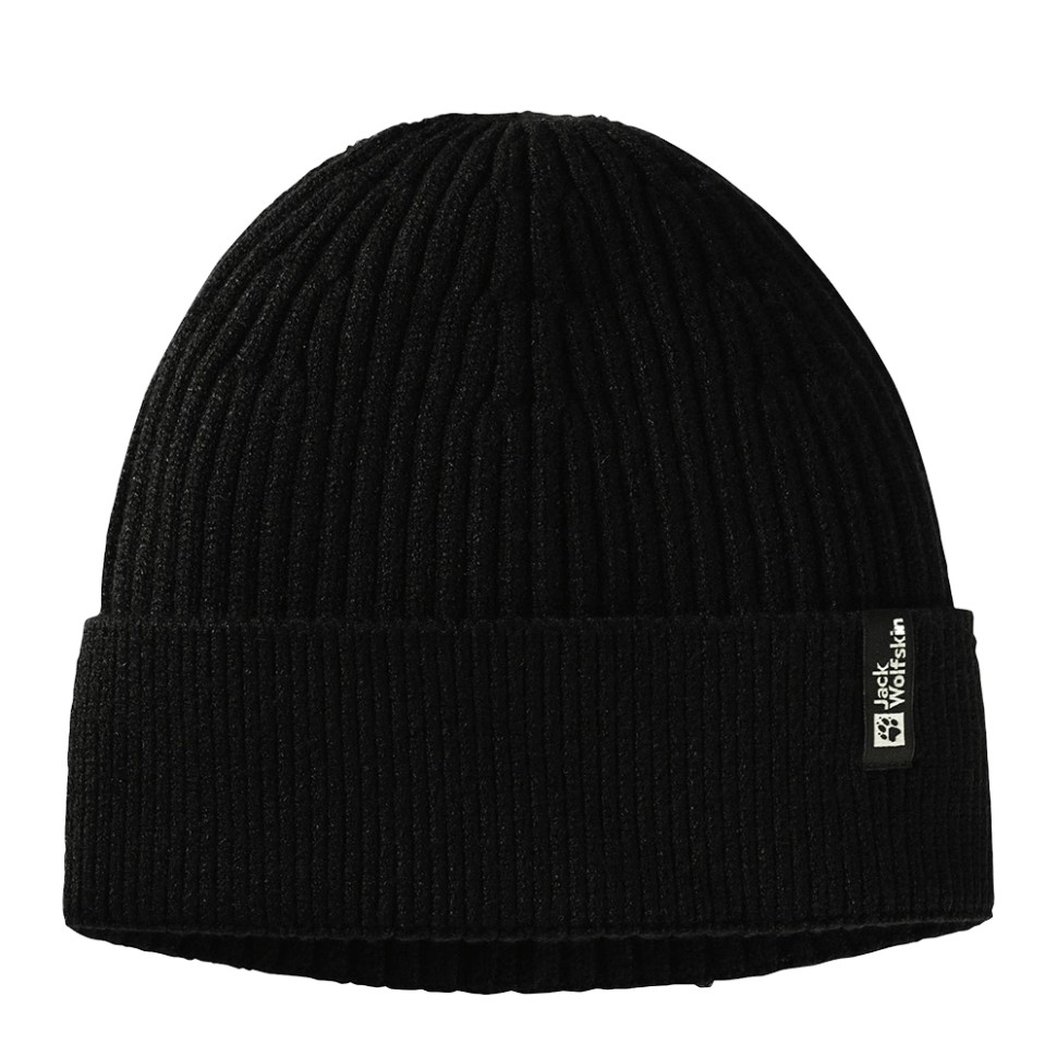 Шапка Jack Wolfskin COSY BEANIE чорна 1909252-6000 — фото 1
