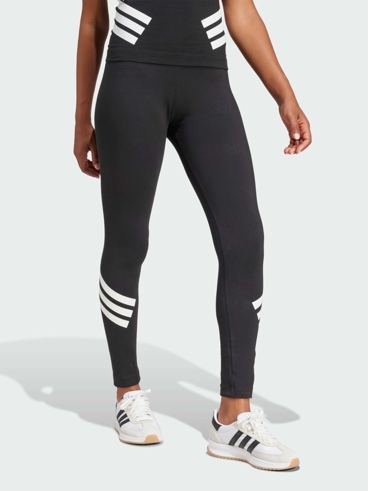 Леггинсы женские Adidas W FI 3S LEGGING черные JE0215 изображение 4
