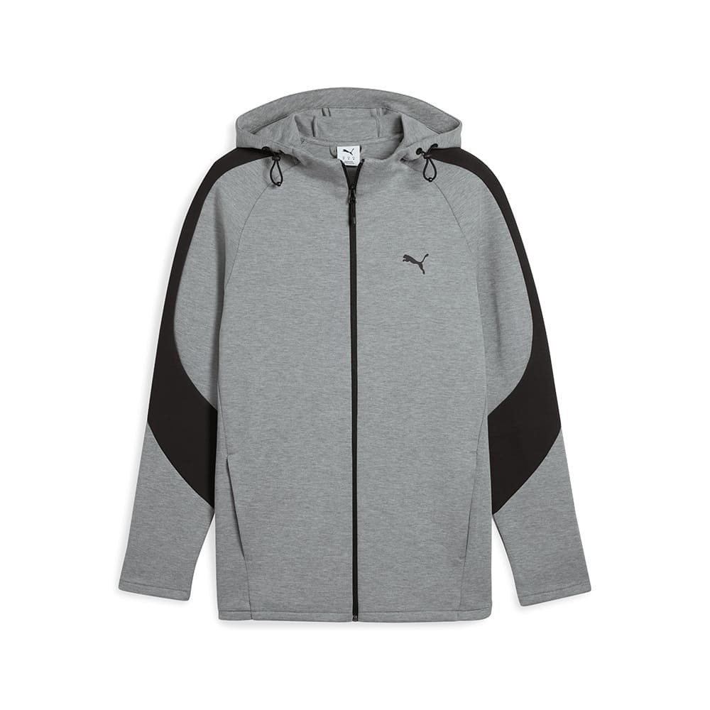 Толстовка мужская Puma EVOSTRIPE Core FZ Hoodie серая 63152903