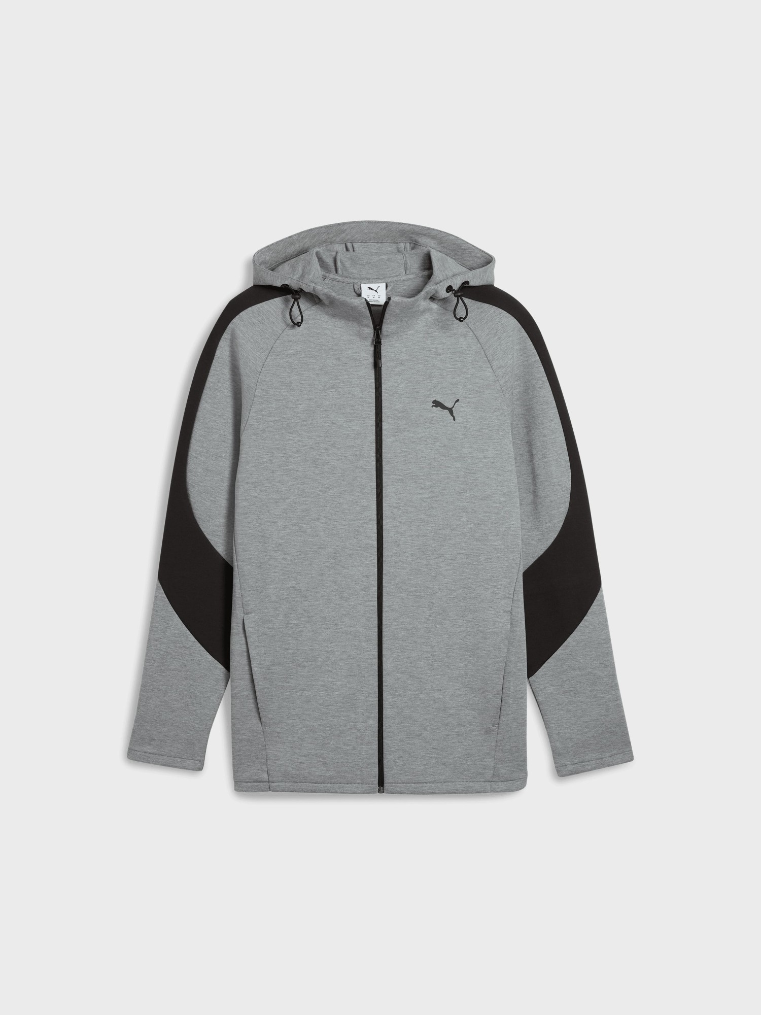 Толстовка мужская Puma EVOSTRIPE Core FZ Hoodie серая 63152903 изображение 2