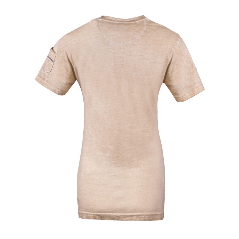 Футболка жіноча Geographical Norway бежева SR602-125 изображение 3