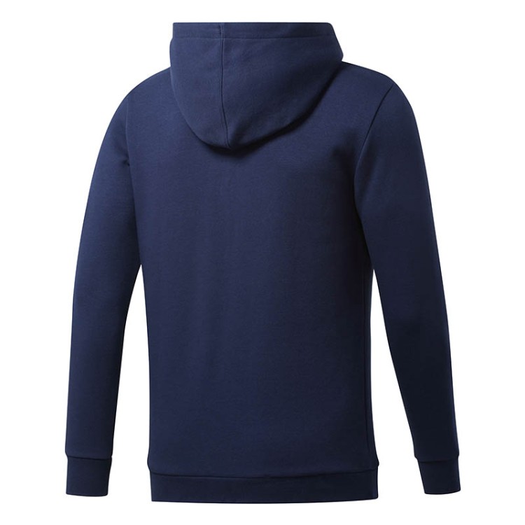 Толстовка мужская Reebok Training Essentials Fleece Zip Up синяя FU3230 изображение 2
